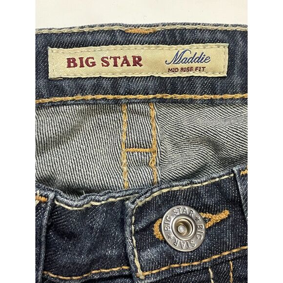 Big Star Maddie Mid Rise Bootcut Jeans Dark Wash Women’s 27R Fits 6–7 - Picture 5 of 16